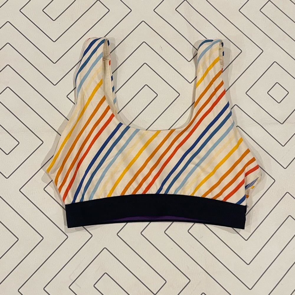 MeUndies Striped Lounge Bra